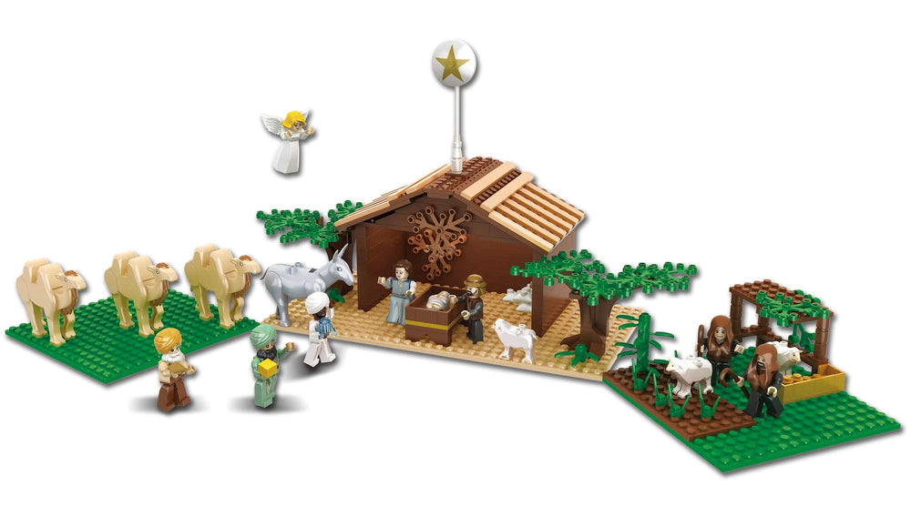 Nativity Bricks Three Wise Men figures add festive storytelling to the display