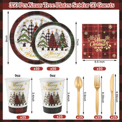 NatNarr red buffalo plaid 9-inch plates add festive color to desserts and appetizers.