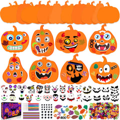 Natonhi front packaging showing full 430-piece Halloween craft kit and contents