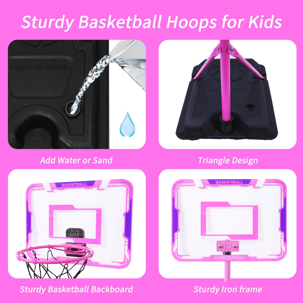 Nattork basketball hoop scoreboard enabling friendly competition.