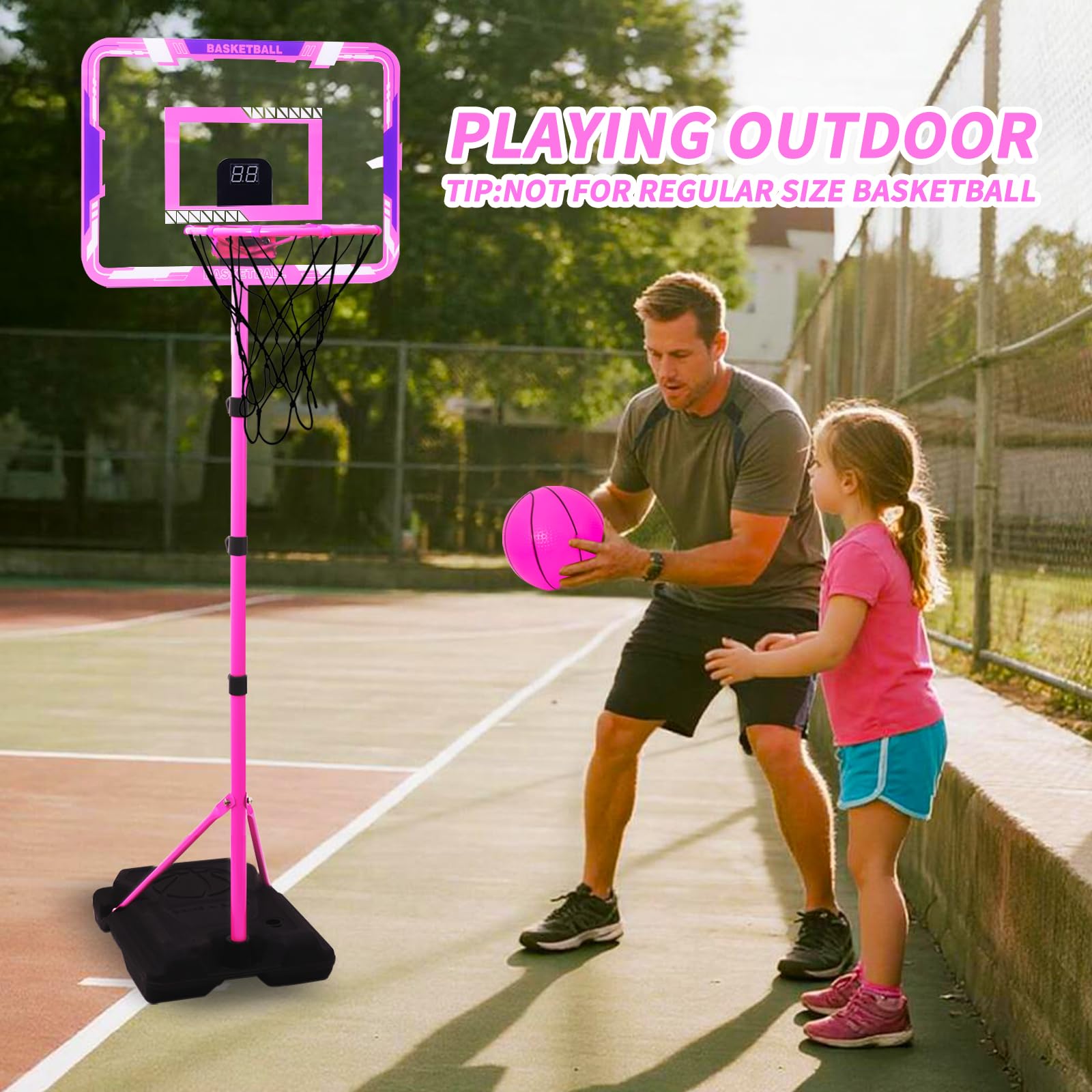 Nattork indoor-outdoor hoop suitable for home or yard.