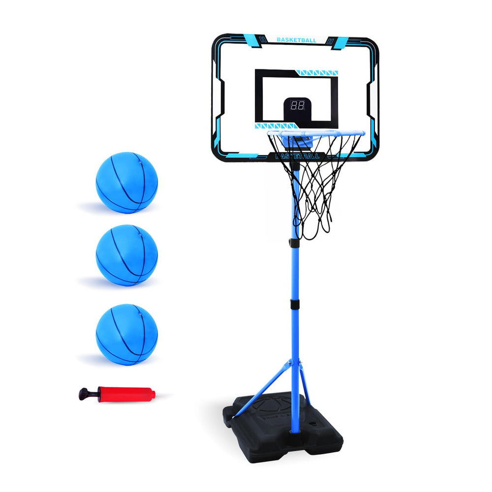 Nattork basketball hoop with adjustable height for growing players