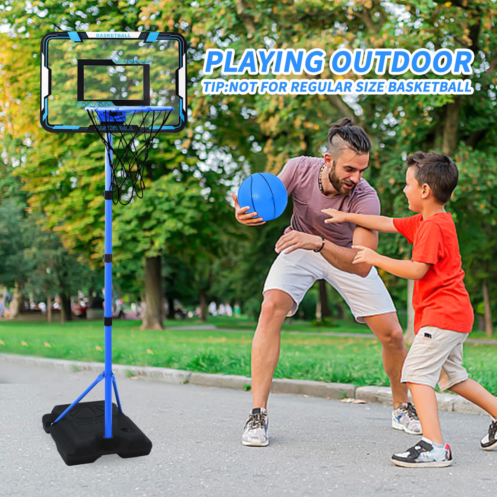 Nattork hoop ready for indoor or outdoor use