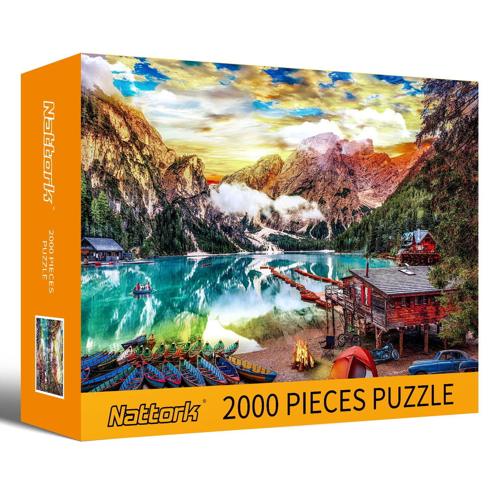 Nattork lakeside puzzle challenges adults and kids with a shared experience.