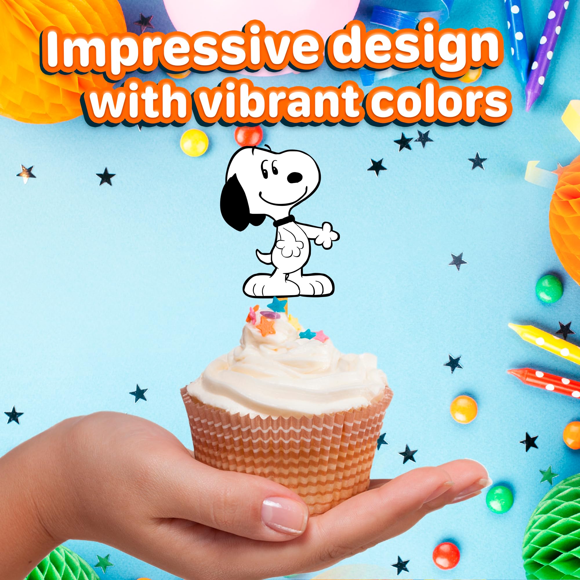 Natural Behaviour happy birthday dog toppers brighten cupcakes with charm.
