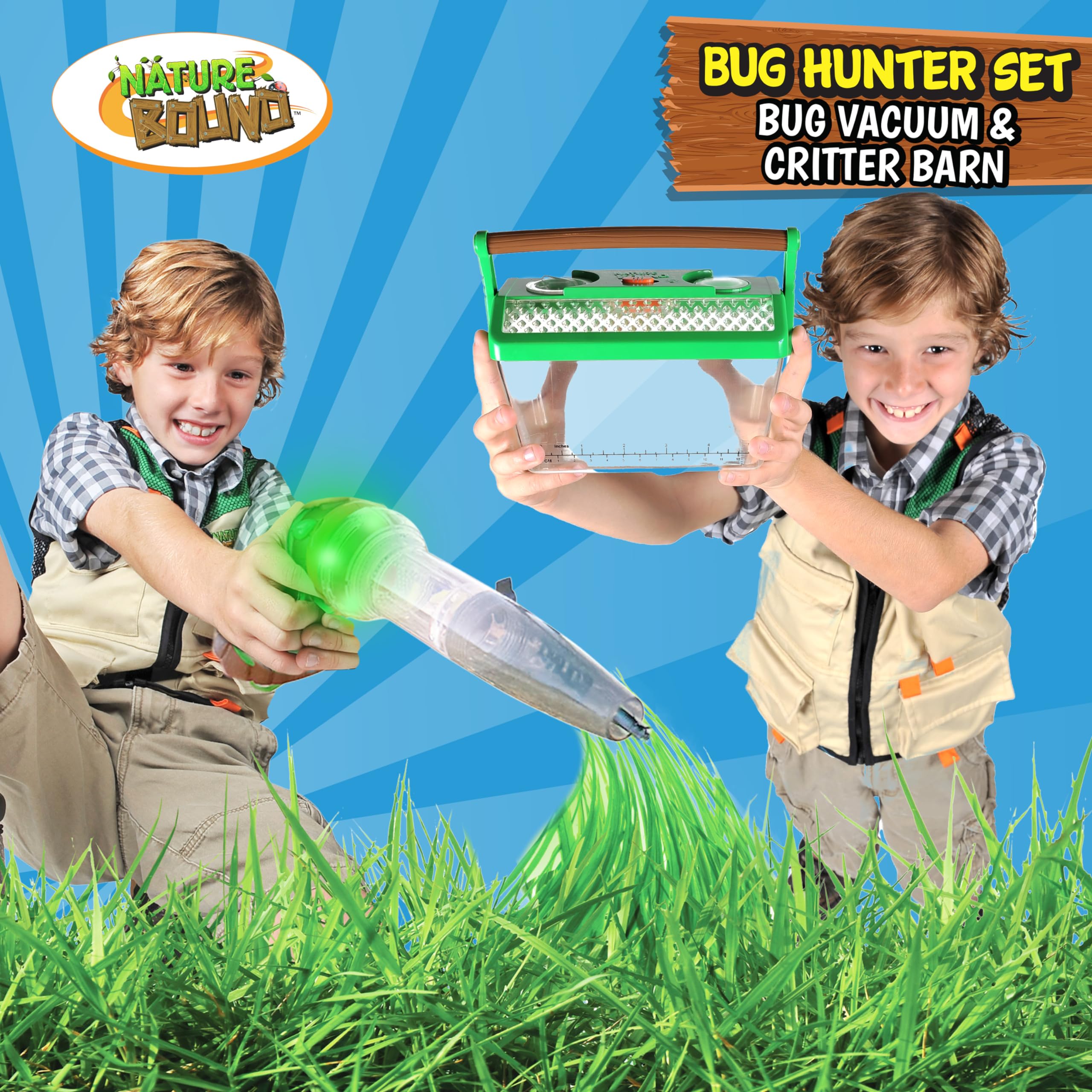 Nature Bound Bug Catcher 360-degree view keeps subjects in sight during play.