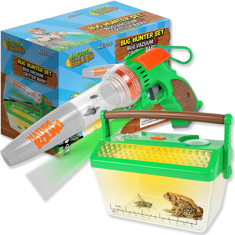 Nature Bound bug catcher vacuum enables safe, hands-free insect collection for observation.