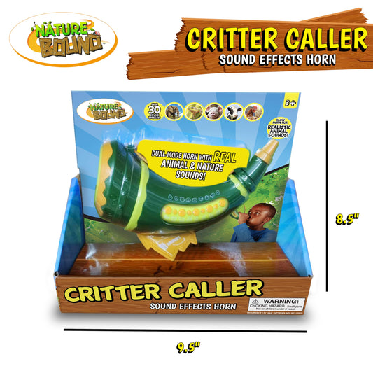Nature Bound Critter Caller horn side view showing portable outdoor exploration.