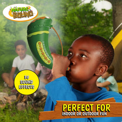 Nature Bound Critter Caller kid in action highlighting interactive sounds and grip.