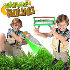 Nature Bound ergonomic handle and carabiner clip simplify on the go exploration.