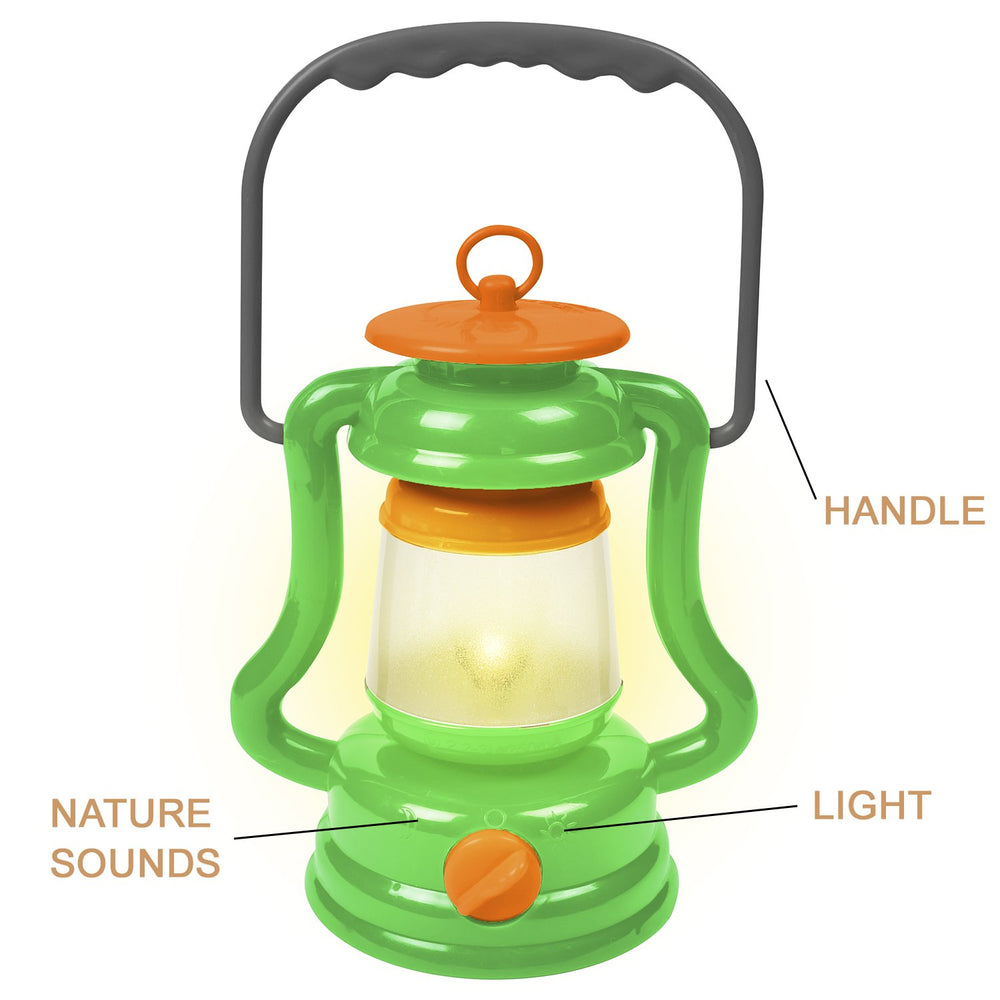 Nature Bound lantern portable with carrying handle for on-the-go play.