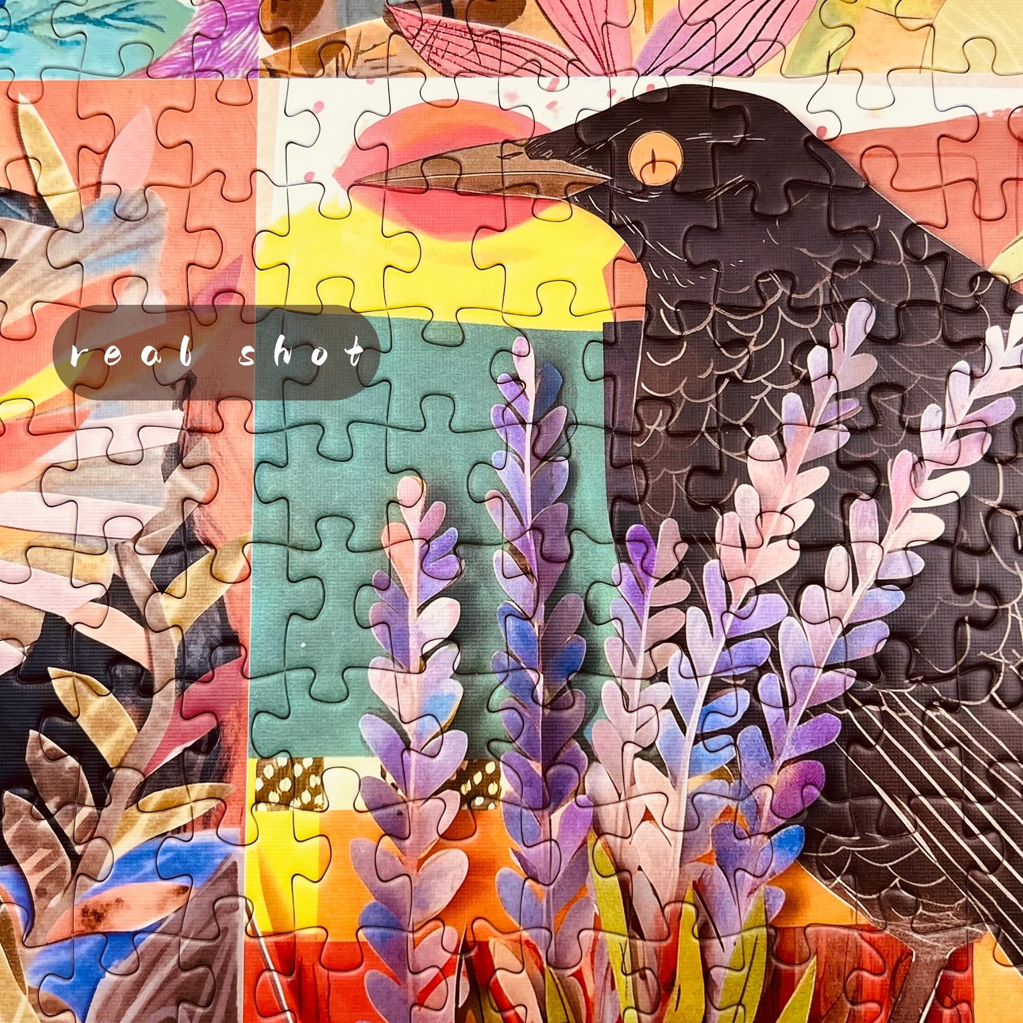 Naturelish 1000-piece jigsaw puzzle showing intricate bird artwork