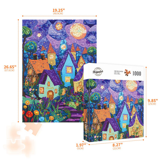 Naturelish 1000-piece puzzle with colorful design ideal for group or solo play.