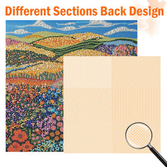 Naturelish Flowers Pixel Puzzle colorful floral design brightens any room and decor.