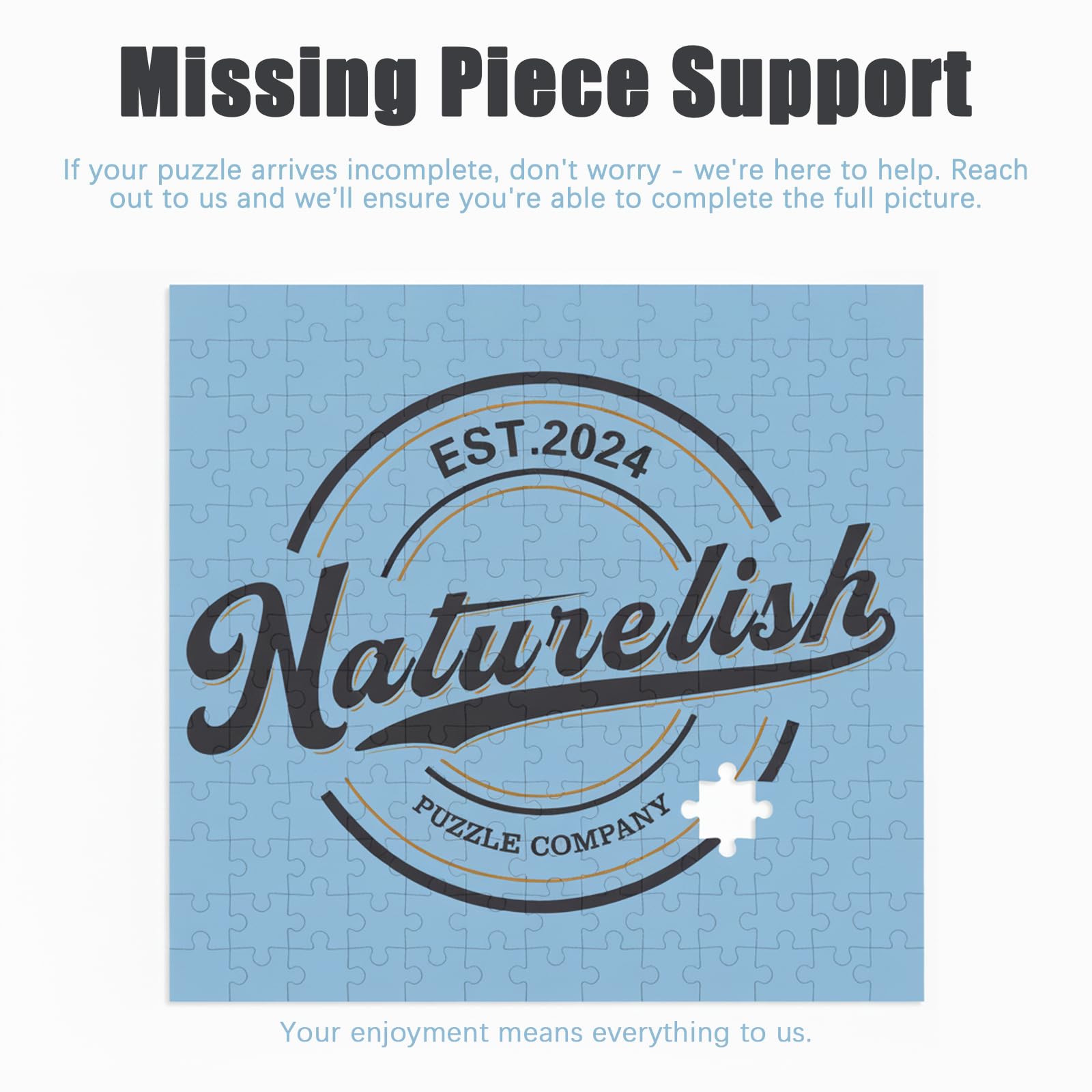 Naturelish puzzle's color-coded backing helps beginners start confidently
