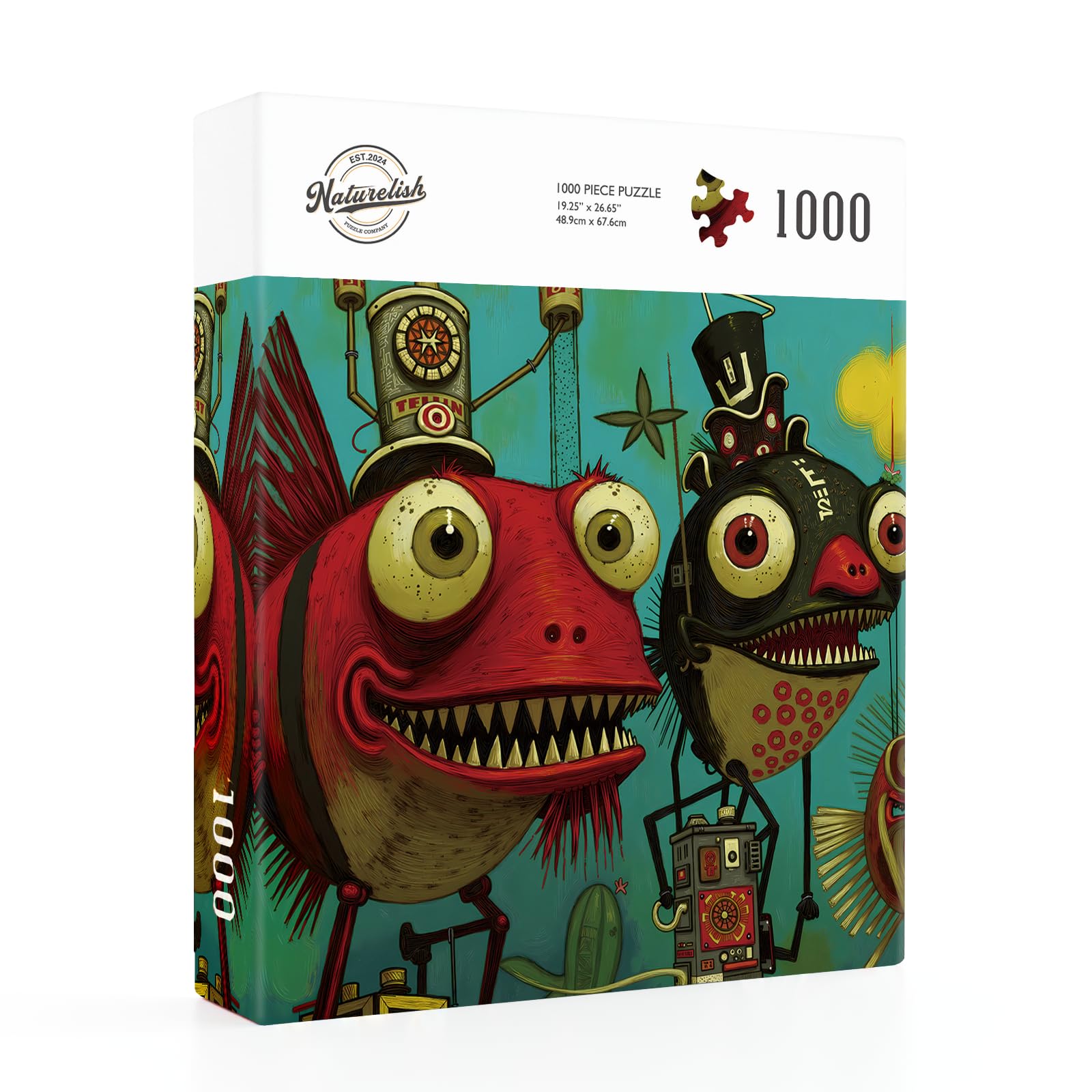 Naturelish 1000-piece puzzle arrives with a durable box and pouch for gifting