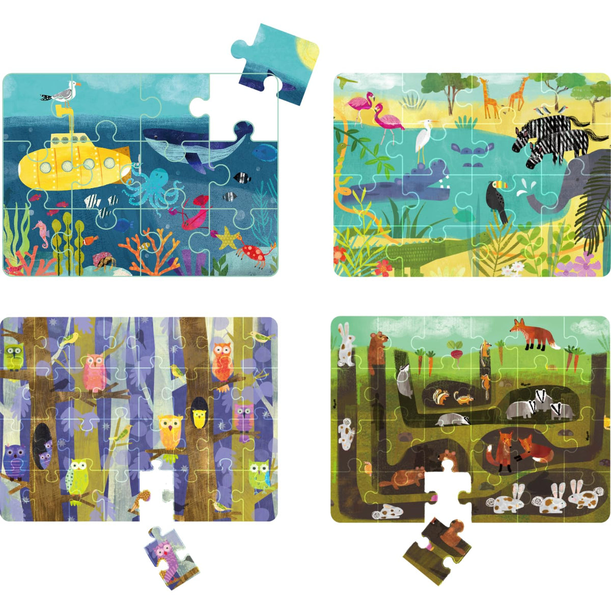 Naturelish animals world 12-pcs puzzle boosts early problem-solving skills