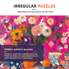 Naturelish puzzle back with six-color zones for guided, efficient progress