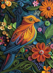 Naturelish Quilling Bird Puzzle 1000 pieces offers relaxing, colorful artwork for mindful downtime.