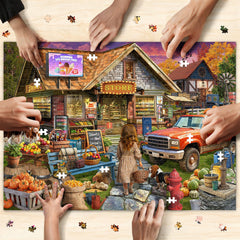 Eco-friendly Naturelish paper packaging for the Town Store puzzle