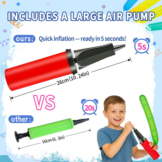 Nautydaddy pump included for quick inflation and prep