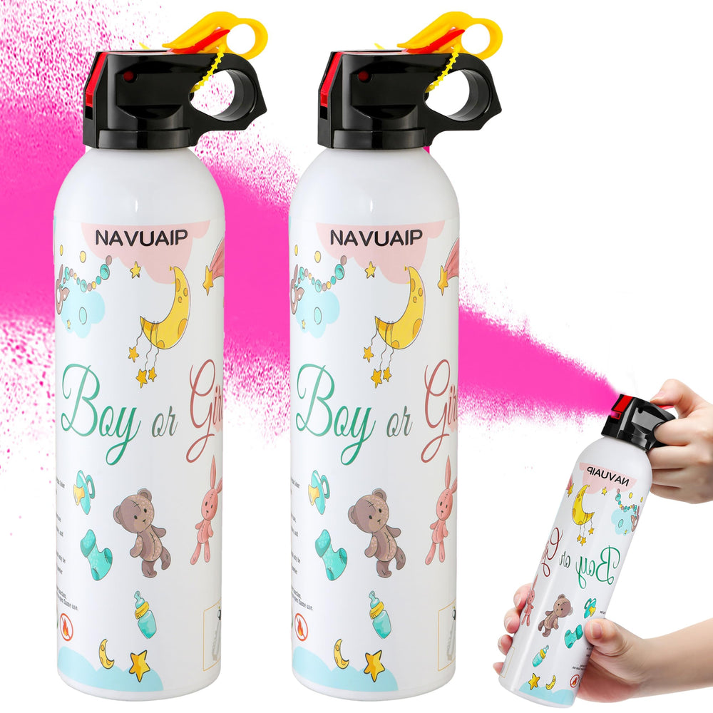 Navuaip large gender reveal cannon with pink smoke delivers vibrant party moment.