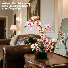 Nayihoop Orchid Building Set completed bloom enhances living room ambiance