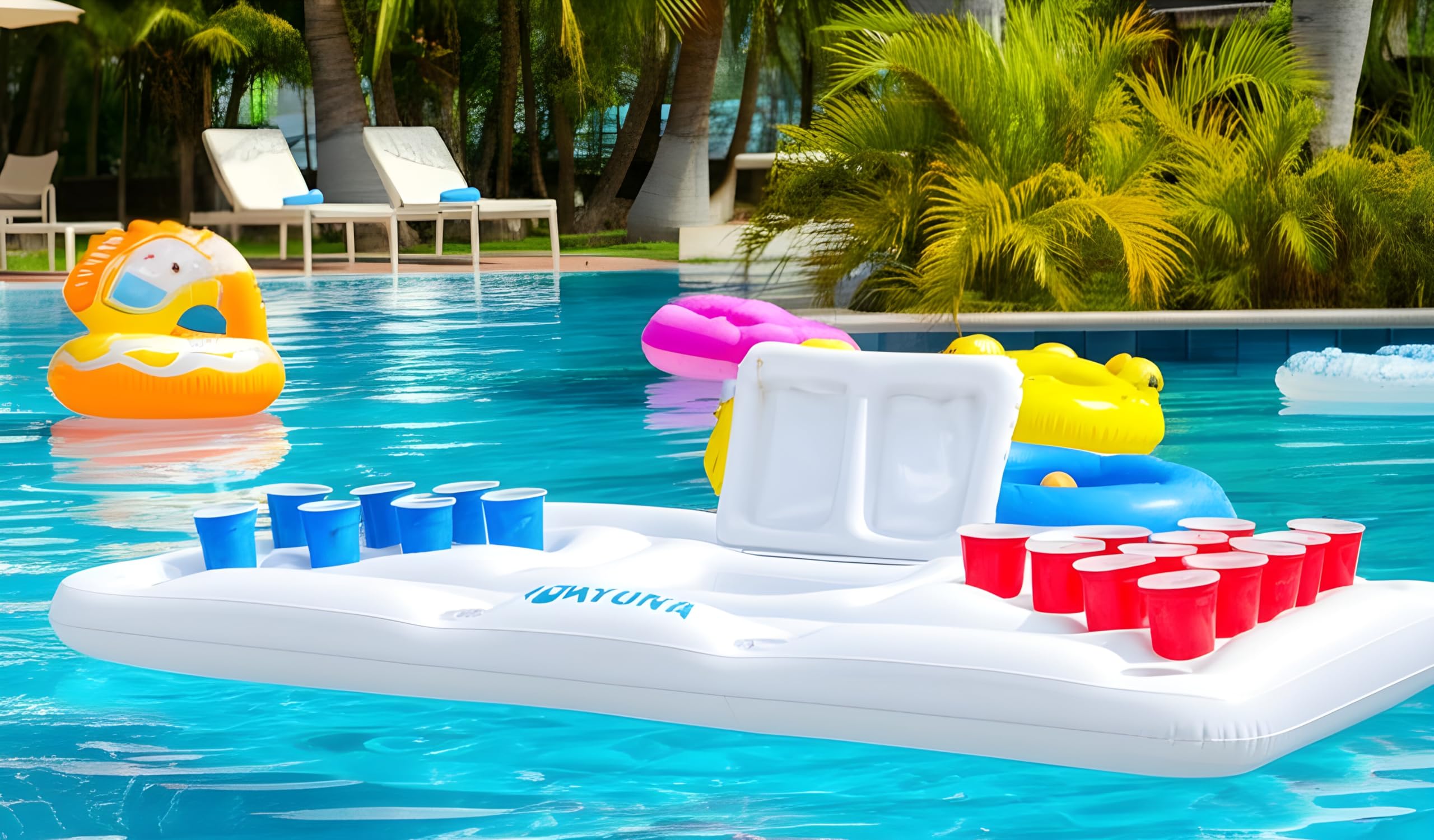 NAYUNA Floaty raft-grade material highlights durability for summer fun