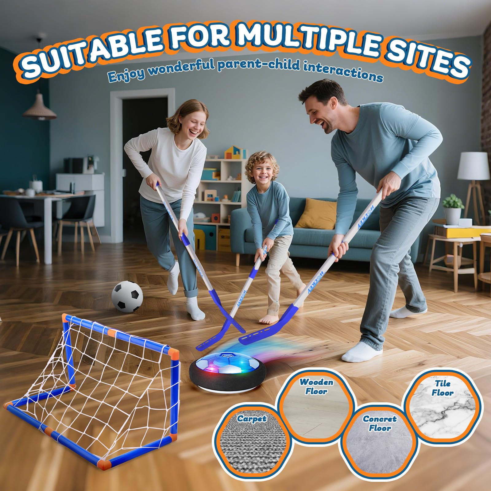 Nazano field hockey sticks and goals enable active backyard play.