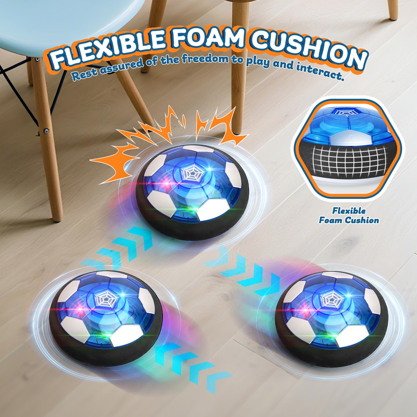 Nazano inflatable soccer ball adds traditional kicking fun.