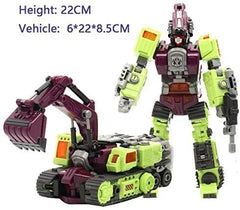 Independent deconstruction of NBK 6-in-1 robot devastator into car mode
