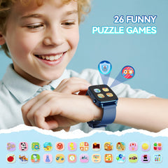 NBKLS Kids Smart Watch 26 puzzle games to boost thinking skills.