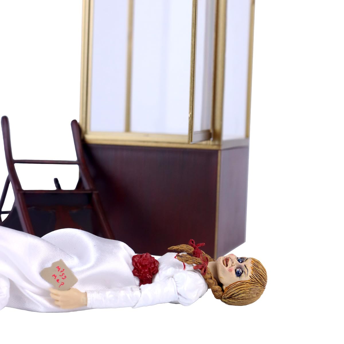 Chair accessory supports diorama-style display for NECA Annabelle