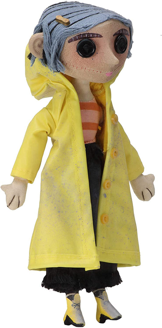 NECA Coraline close-up yarn hair, showcasing craftsmanship and texture.