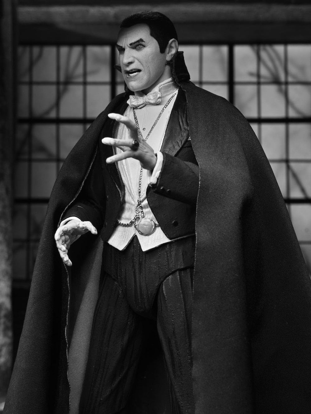 NECA Dracula Carfax Abbey figure side view highlighting articulation