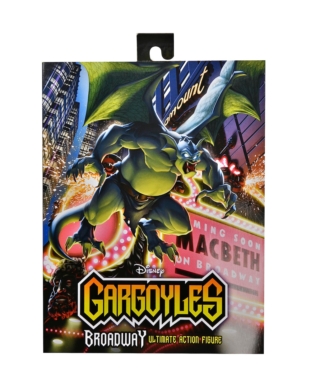 NECA Gargoyles Broadway interchangeable hands and accessories for varied action poses.
