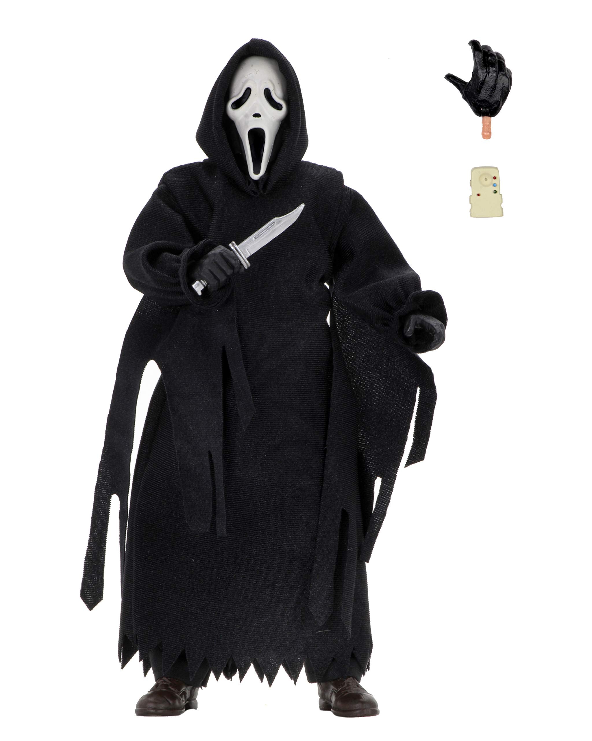 NECA Ghost Face 8-inch clothed figure for display and posing.