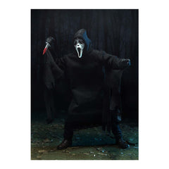 NECA Ghostface glow-in-the-dark head for night displays