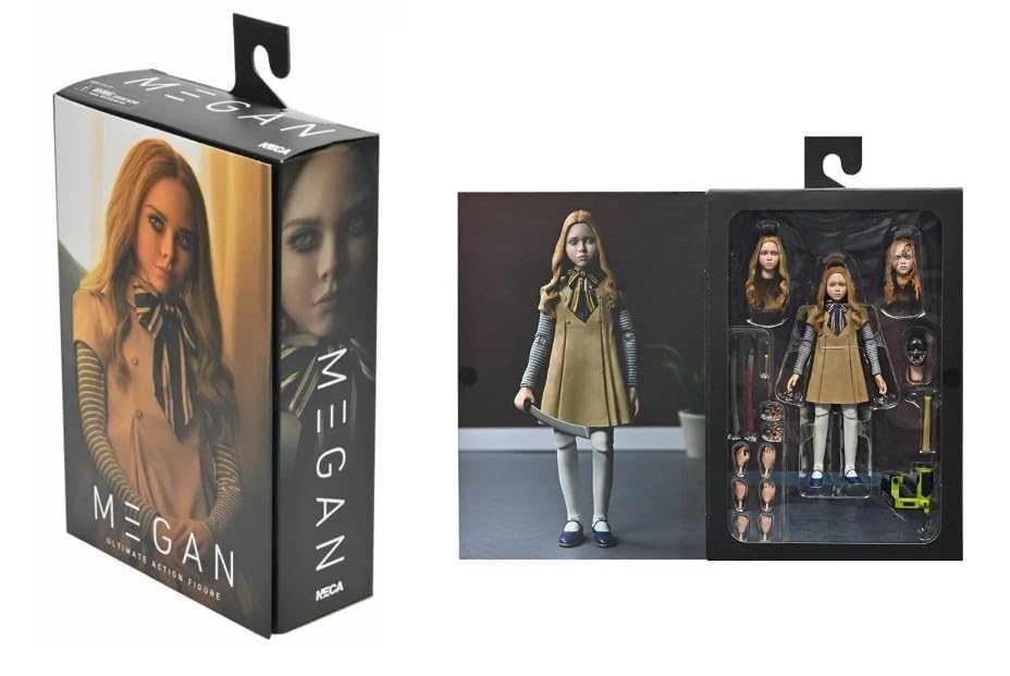 NECA M3GAN figure with included accessories for display storytelling