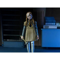 NECA M3GAN with battle-damaged head for dramatic display options