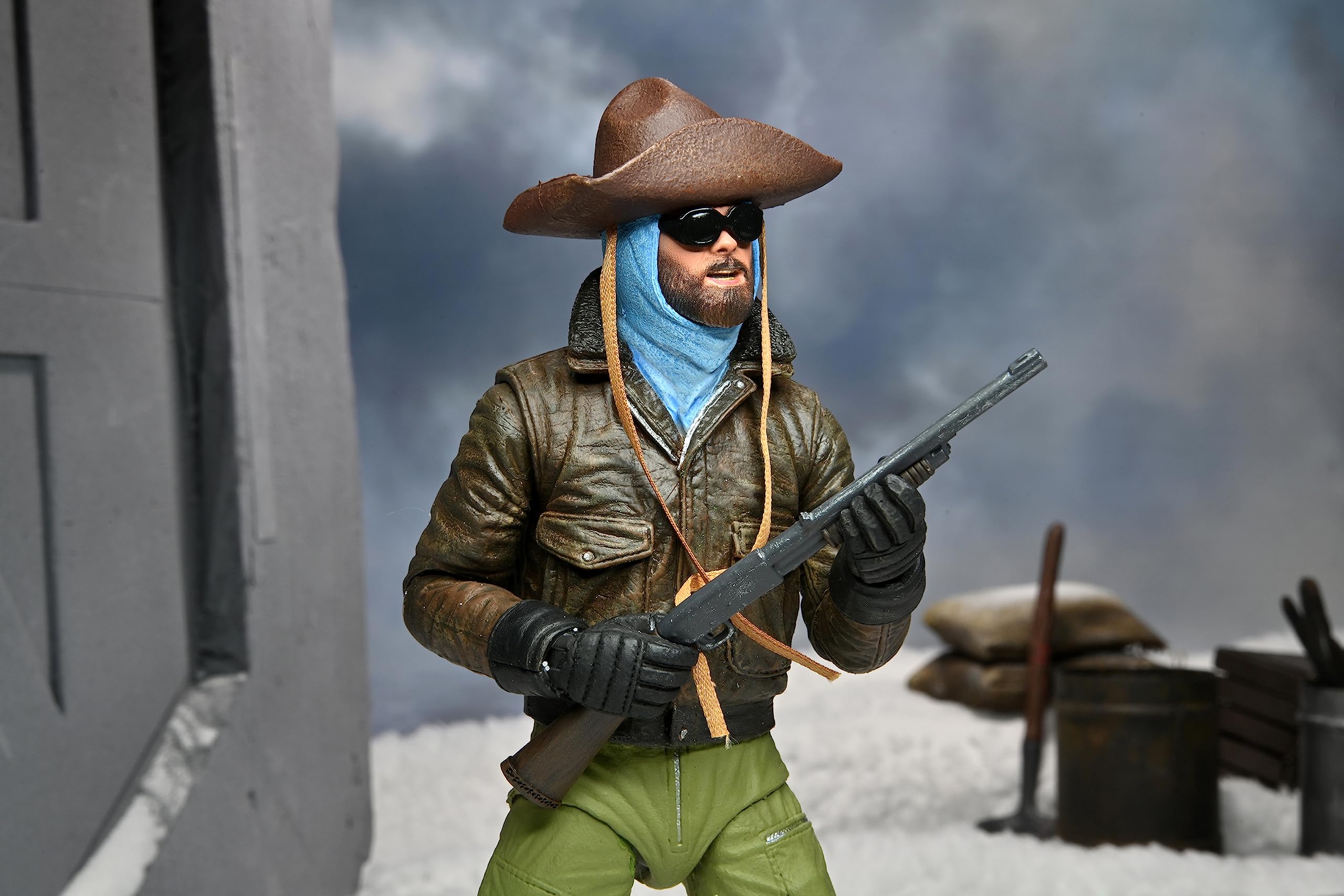 NECA MacReady hat and goggles complete look for display