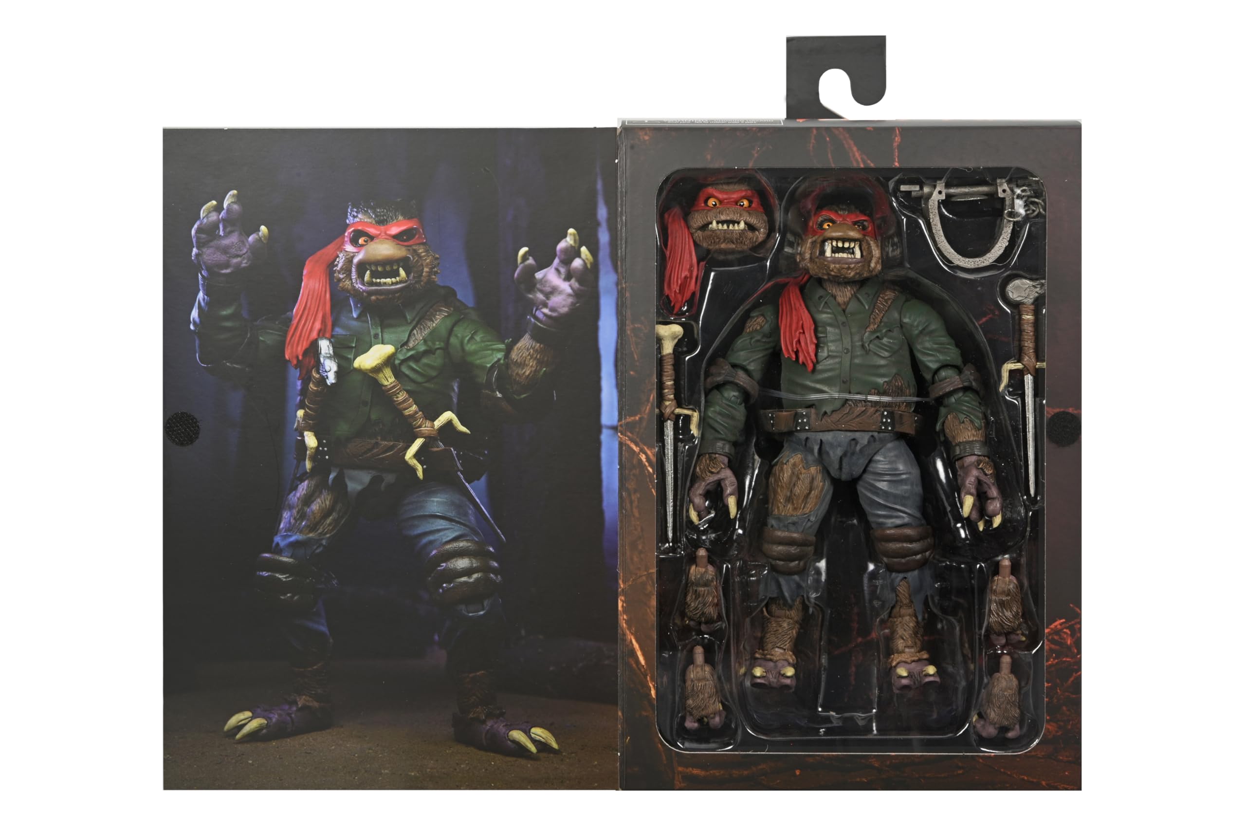 NECA Raphael Wolfman features interchangeable heads for expressive poses