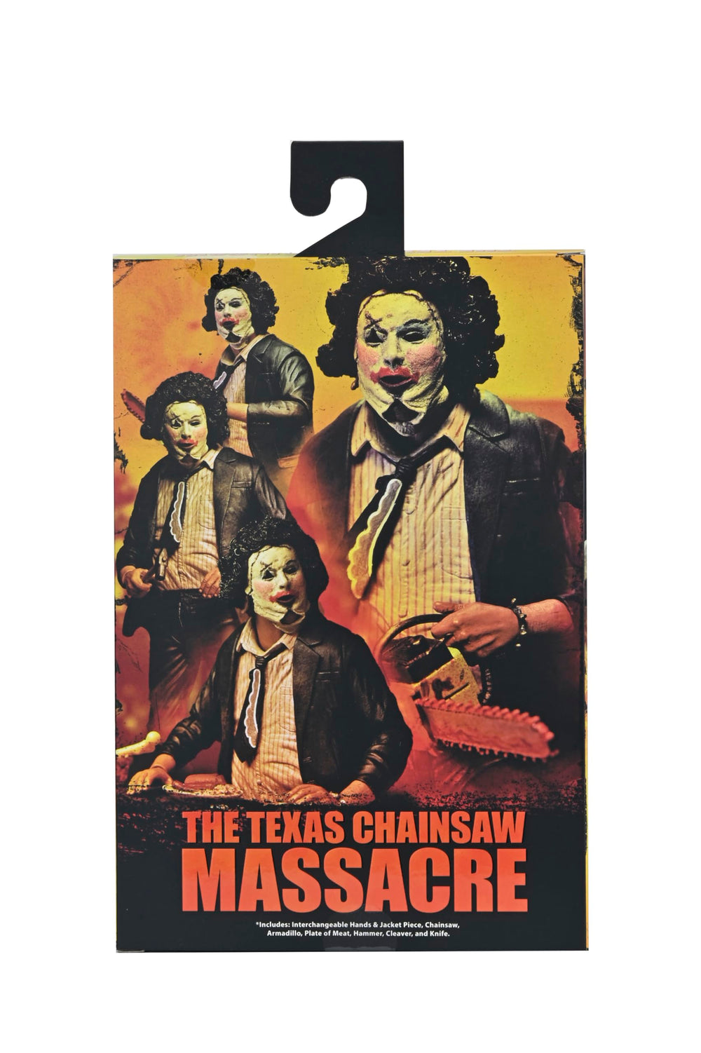 NECA Leatherface interchangeable hands for varied poses and gestures.