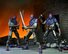 NECA TMNT Last Ronin Foot Bot robo-head scraps attach to Casey’s sledgehammer.