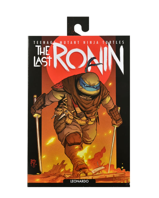 NECA Leonardo Last Ronin 1:7 scale figure on display shelf