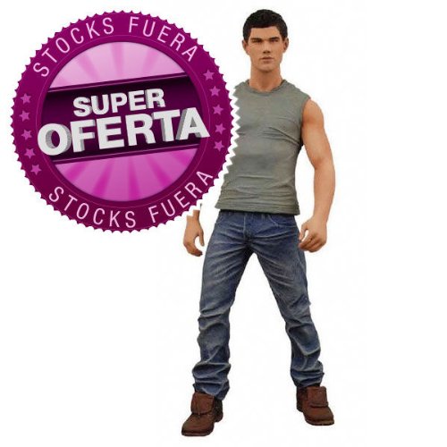 NECA Twilight Eclipse Jacob Black figurine, back view, enhances display with detailed character portrayal.