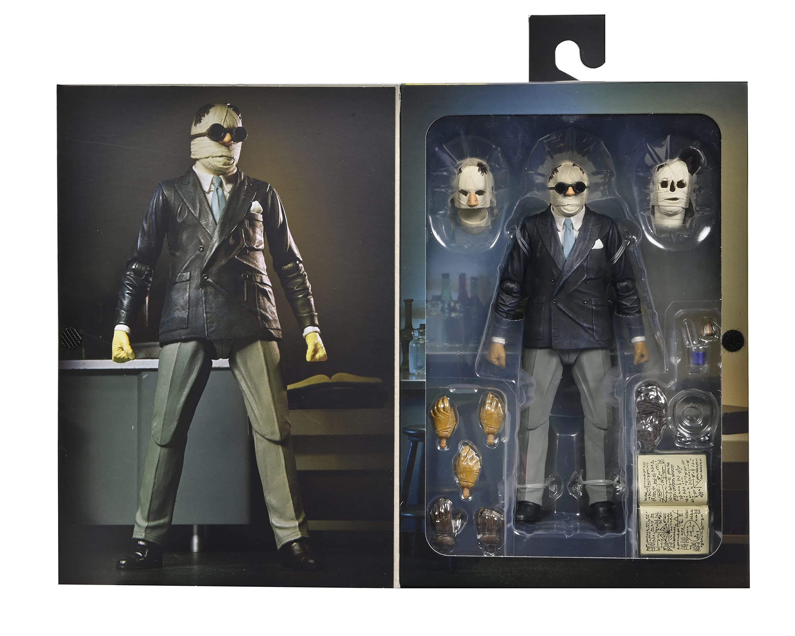 NECA Invisible Man goggles accessory enhances classic character look.