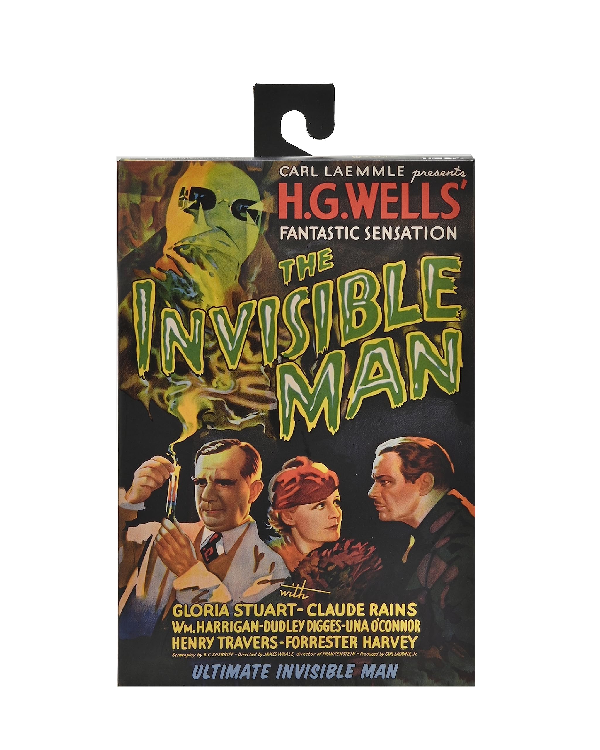 NECA Invisible Man nose accessory adds facial detail and realism.