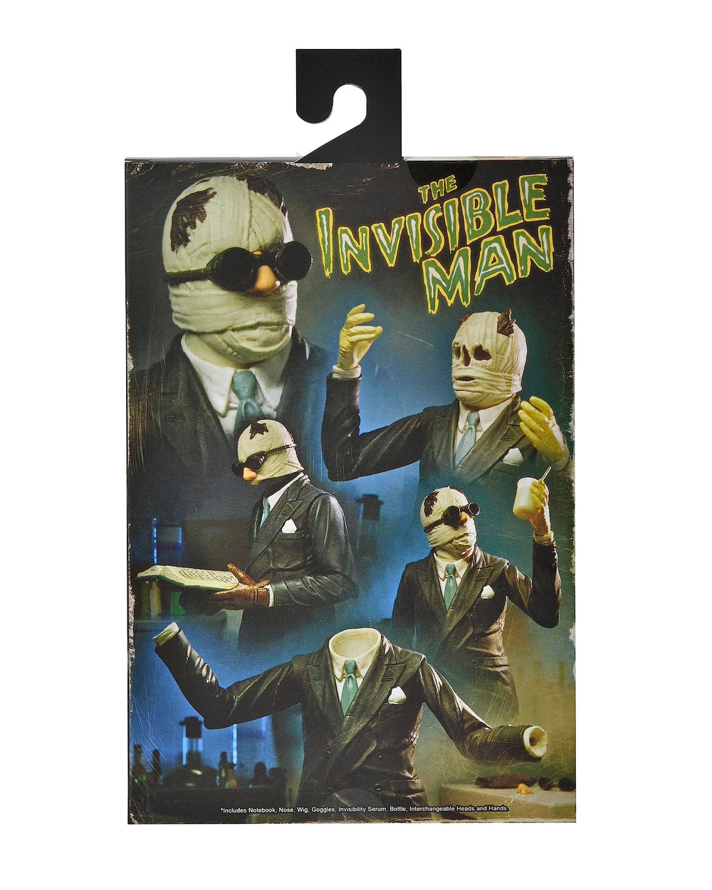 NECA Invisible Man partially uncovered version reveals inner emptiness for drama.