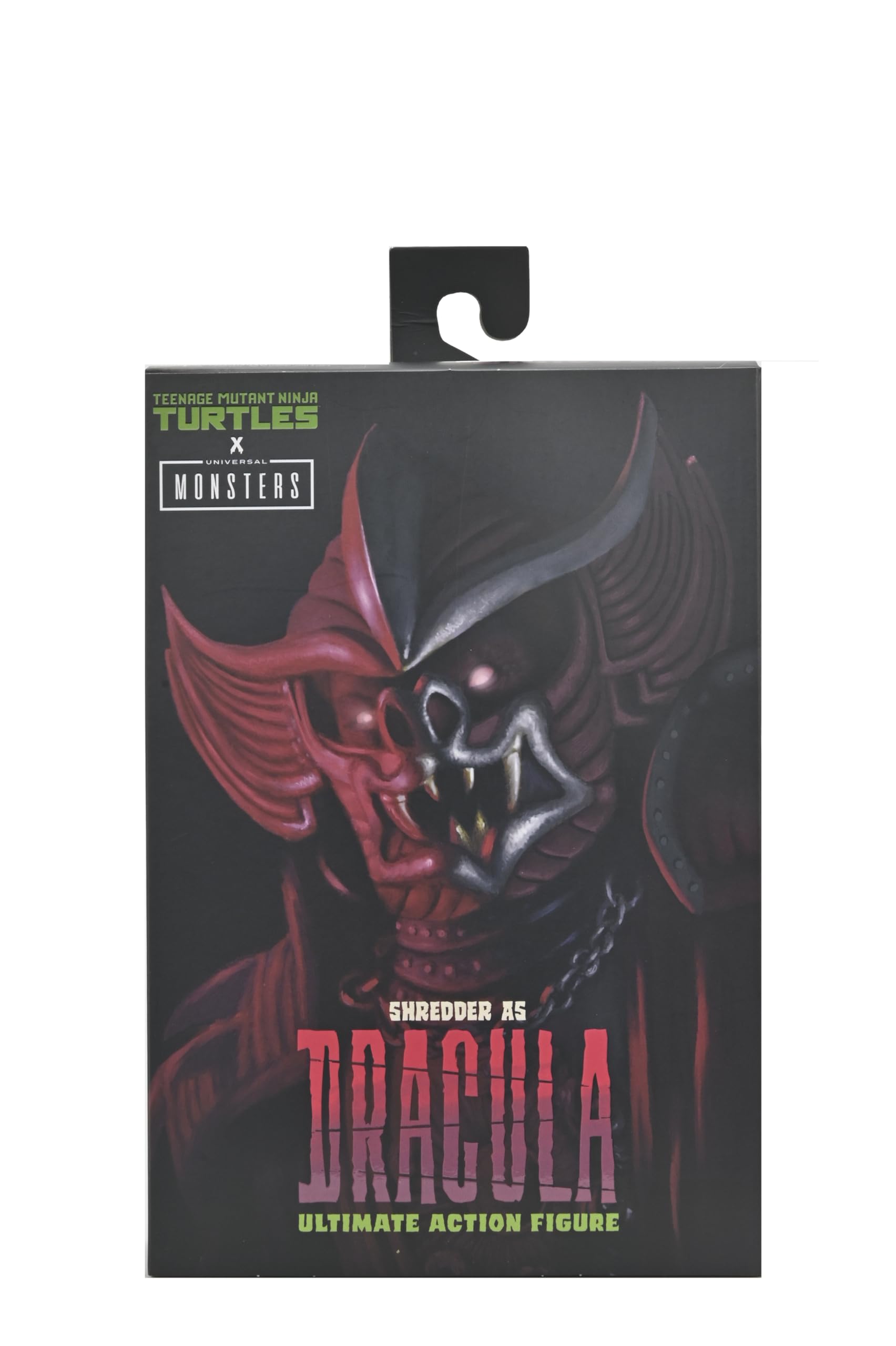 NECA Shredder Dracula figure front view for dramatic shelf display